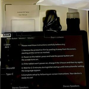 Tablet 10 inch 2025 Android, dual camera (5mp+8mp)